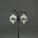 Garnet Sconce Earrings