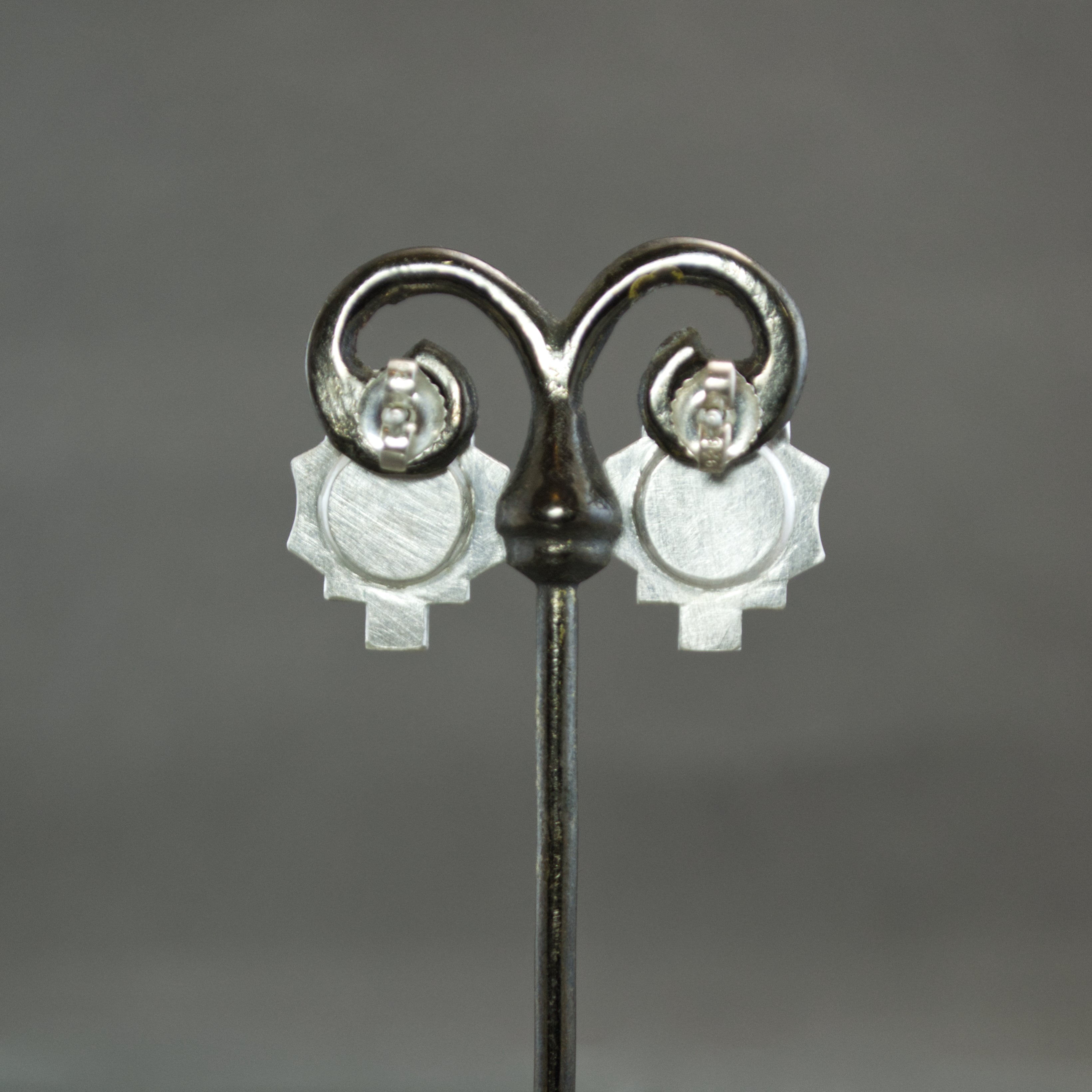 Garnet Sconce Earrings