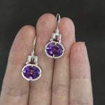 Amethyst Culet Earrings