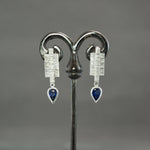 Sapphire Coined Earrings