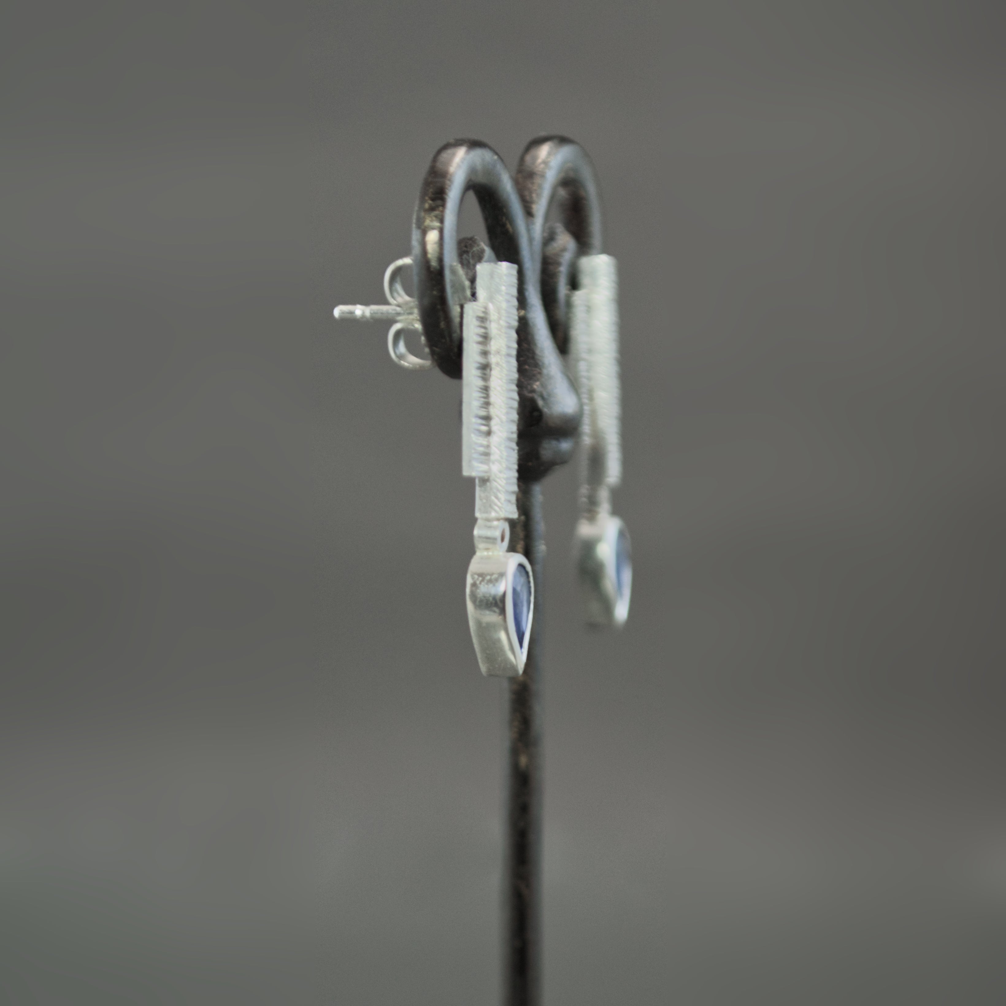 Sapphire Coined Earrings