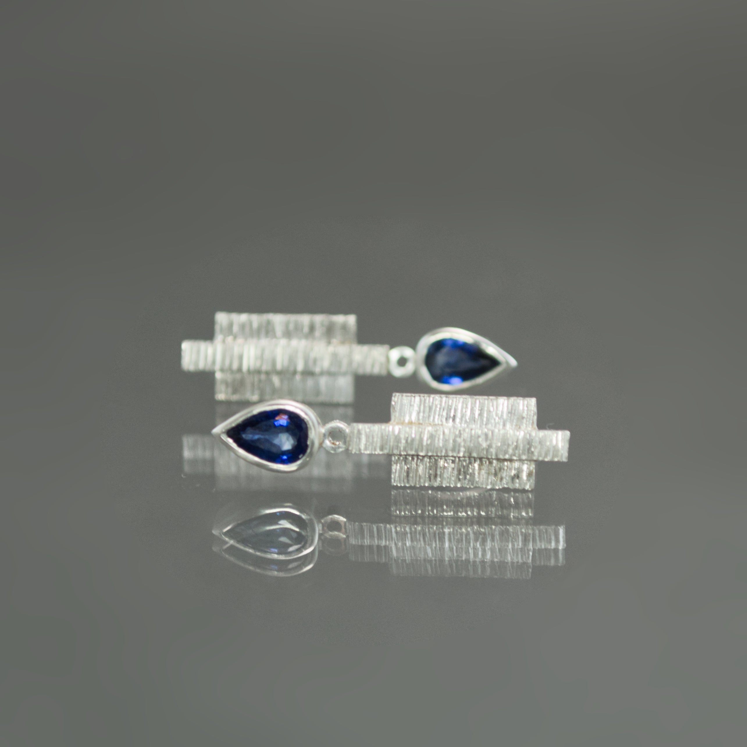 Sapphire Coined Earrings