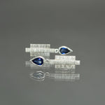 Sapphire Coined Earrings