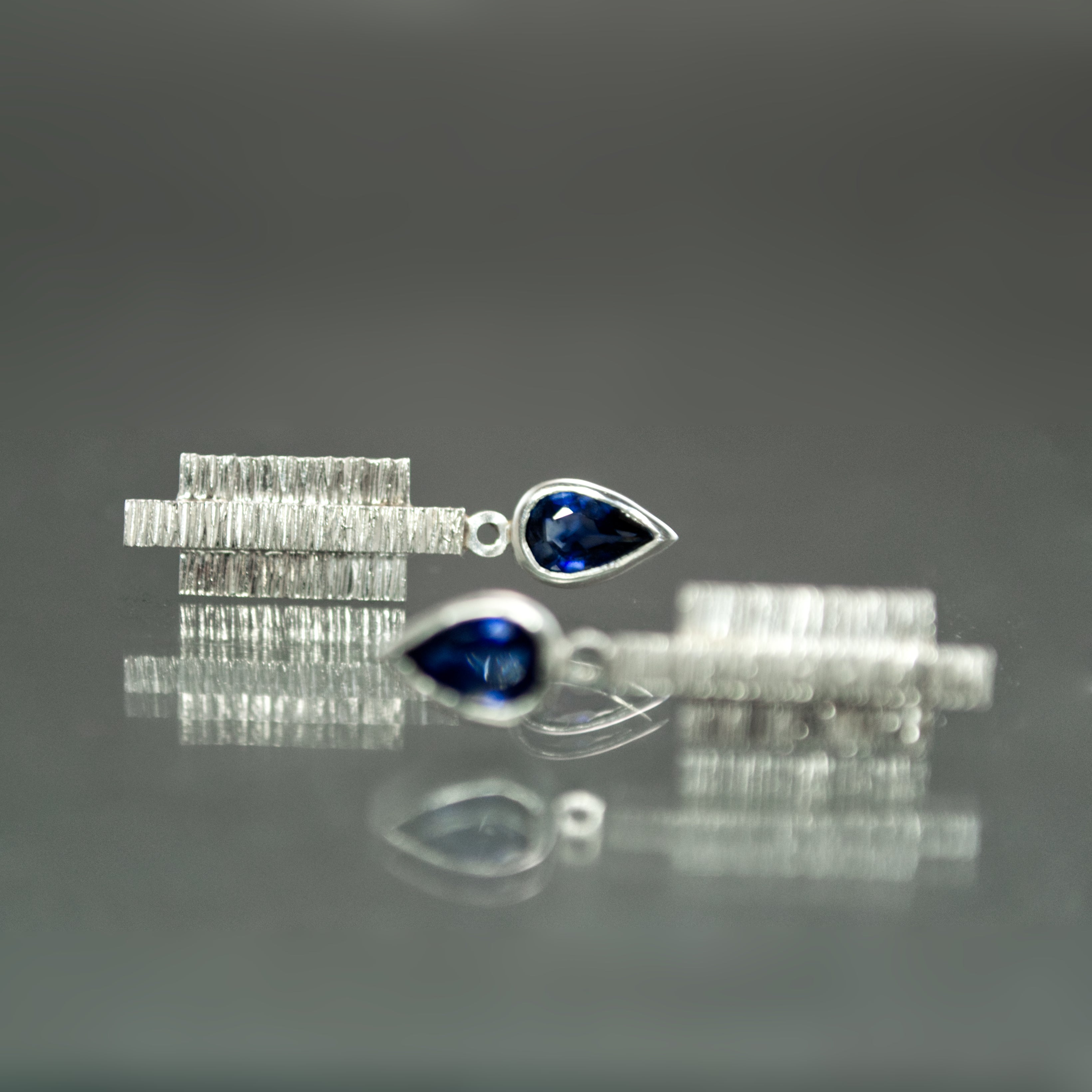 Sapphire Coined Earrings