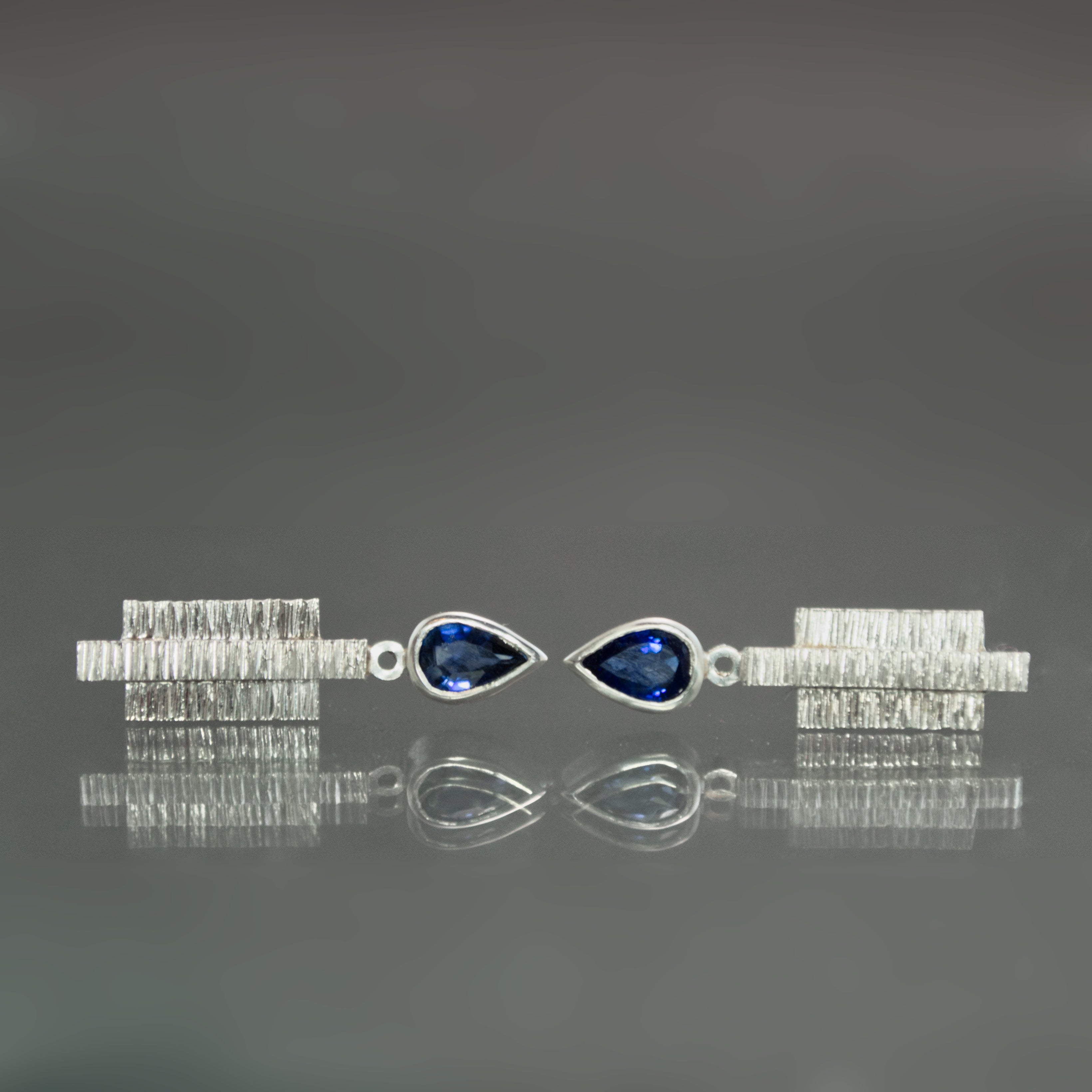 Sapphire Coined Earrings