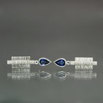 Sapphire Coined Earrings