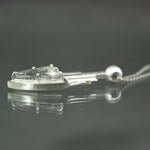 Pyrite in Quartz Deco Skyline Pendant