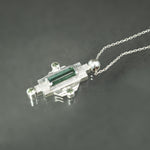 Tourmaline and Sapphire Sconce Pendant