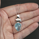 Aquamarine Frusta Tall Ship Pendant