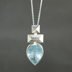 Aquamarine Frusta Tall Ship Pendant