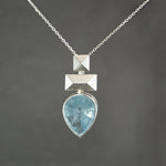 Aquamarine Frusta Tall Ship Pendant