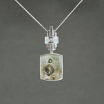 Pyrite in Quartz Sconce Statement Necklace