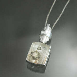 Pyrite in Quartz Sconce Statement Necklace