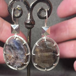 Rosecut Sapphire Frusta Earrings