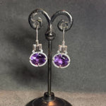 Amethyst Culet Earrings