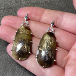 Rose Cut Sapphire Culet Earrings