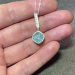 Aquamarine Coined Pendant