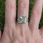 Green Beryl Frusta Ring - Size 7.75