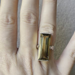 Smoky Citrine Cocktail Ring - Size 6