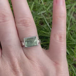 Green Beryl Frusta Ring - Size 7