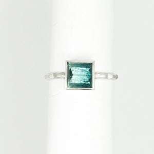 Ombre Blue Tourmaline Frusta Ring - Size 7.5