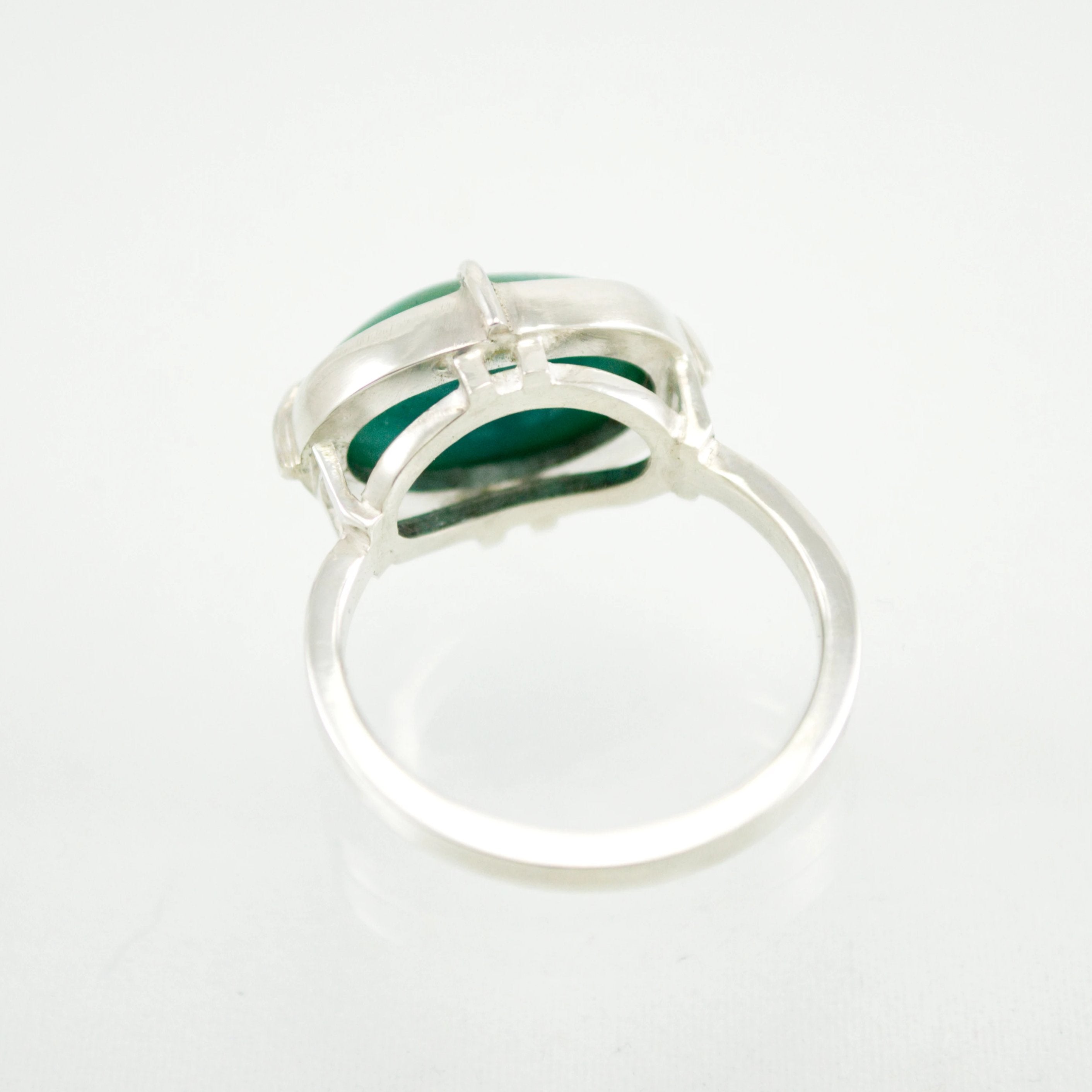 Chrysocolla Scaffold Ring - Size 7
