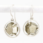 Pyrite crystal earrings