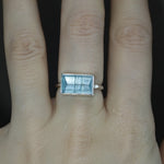 Aquamarine Frusta Ring - Size 7
