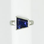 Iolite Trapezoidal Frusta Ring - size 6.5