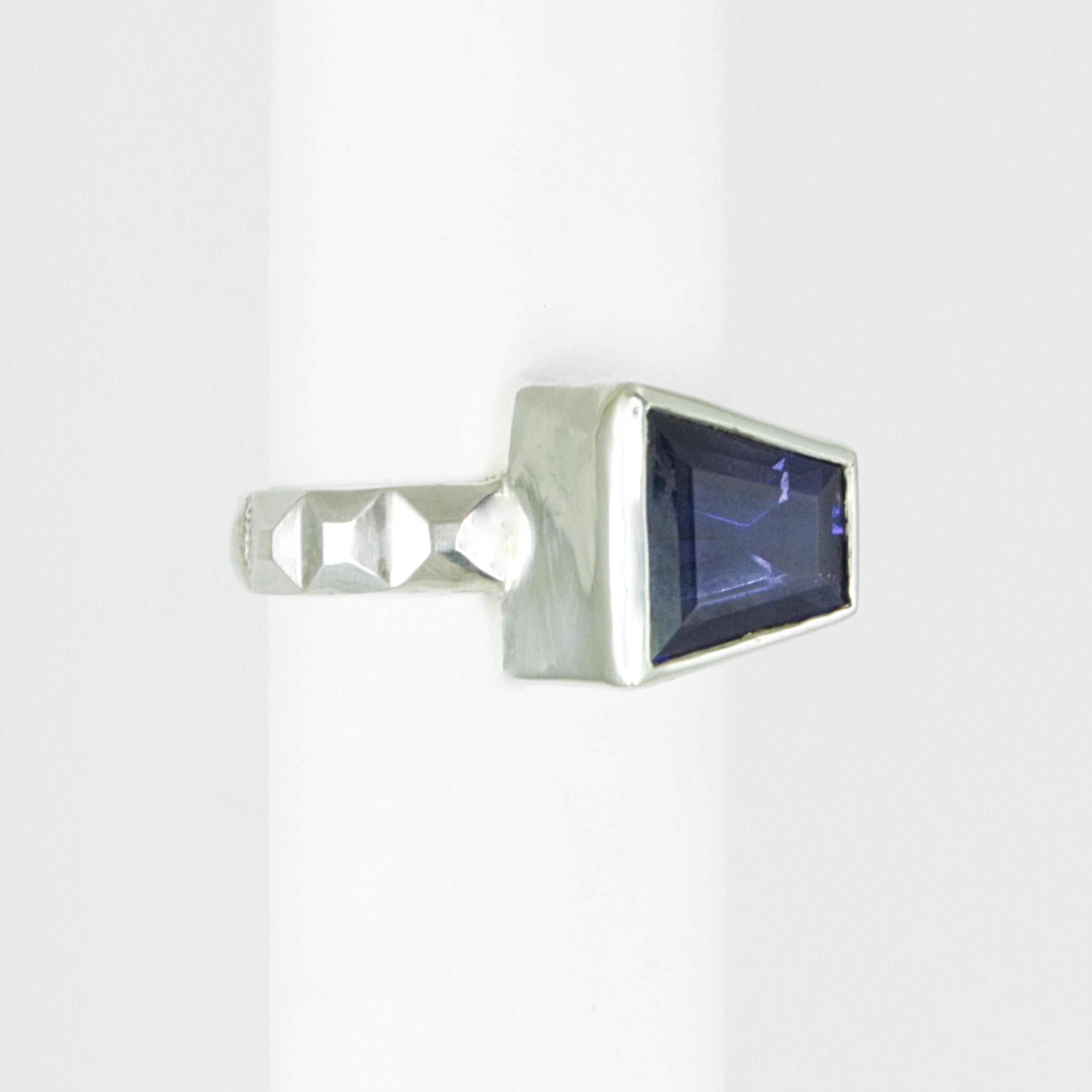 Iolite Trapezoidal Frusta Ring - size 6.5