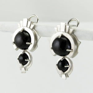 Black Star Diopside Pendulum Earrings