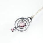 moving tourmaline and spinel necklace