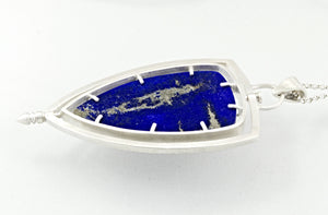 lapis lazuli kinetic shield pendant