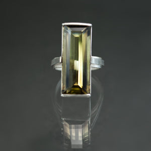Smoky Citrine Cocktail Ring - Size 6
