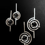 Kinetic Art deco steampunk earrings
