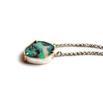 boulder opal necklace