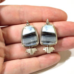 art deco opal earrings