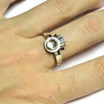 Art Deco Pools of Light stacking ring