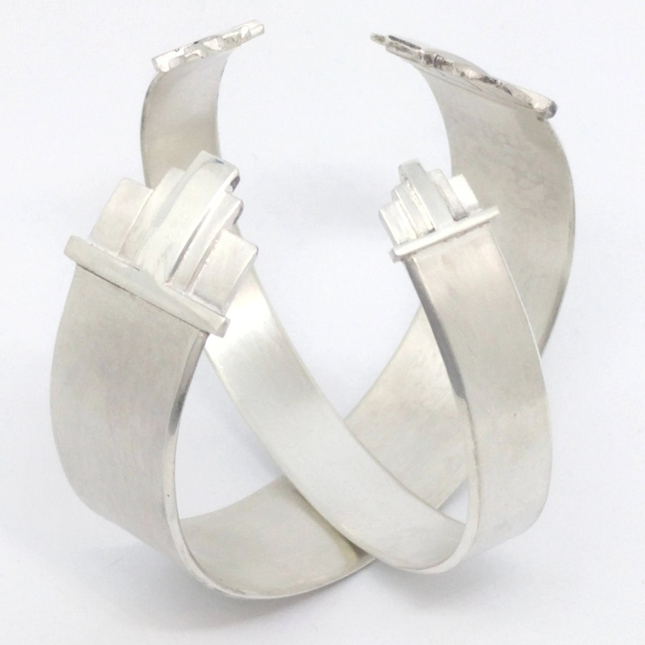 geometric art deco cuff bracelets